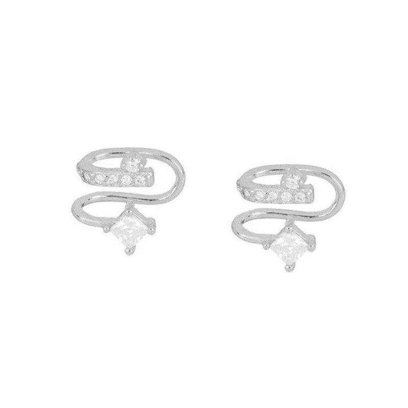 S925 Silver Needle Simulation Jewelry Accessories Set White gold