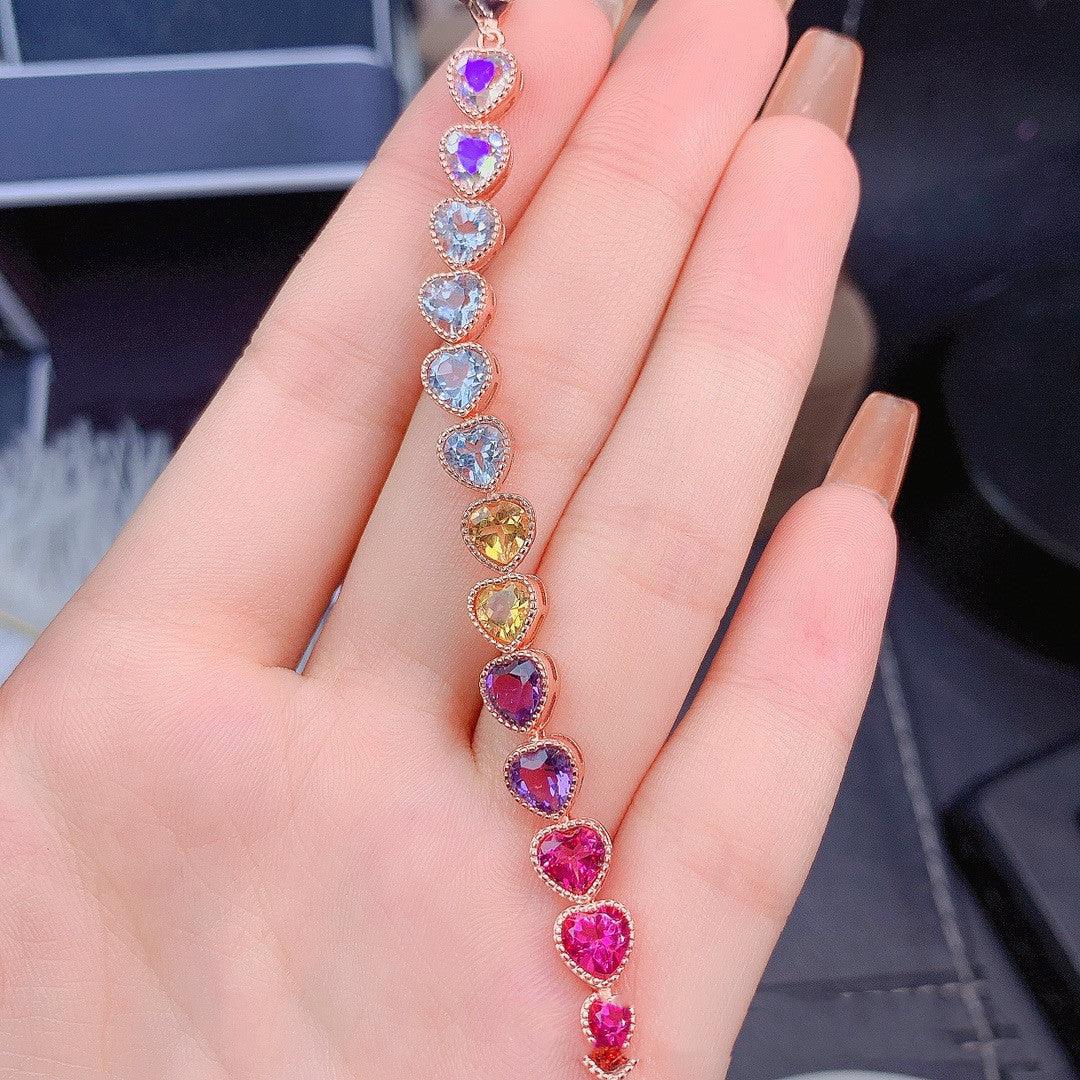 Natural Multicolor Crystal Bracelet | Daily Wear