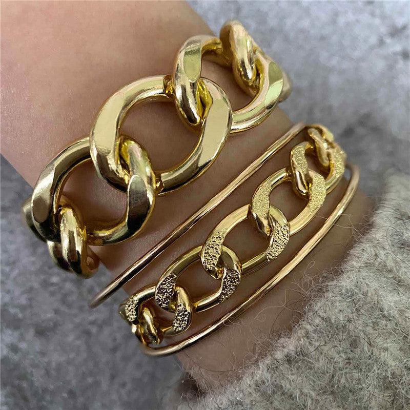 3 Double-layer Fashion Bracelet | Fashion Collection Gold