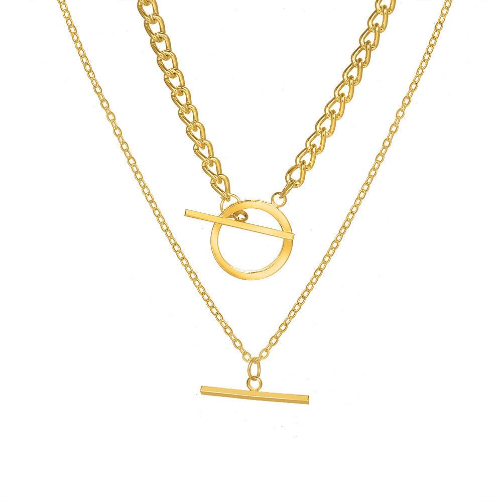 Double OT Chain Necklace | Daily Wear D