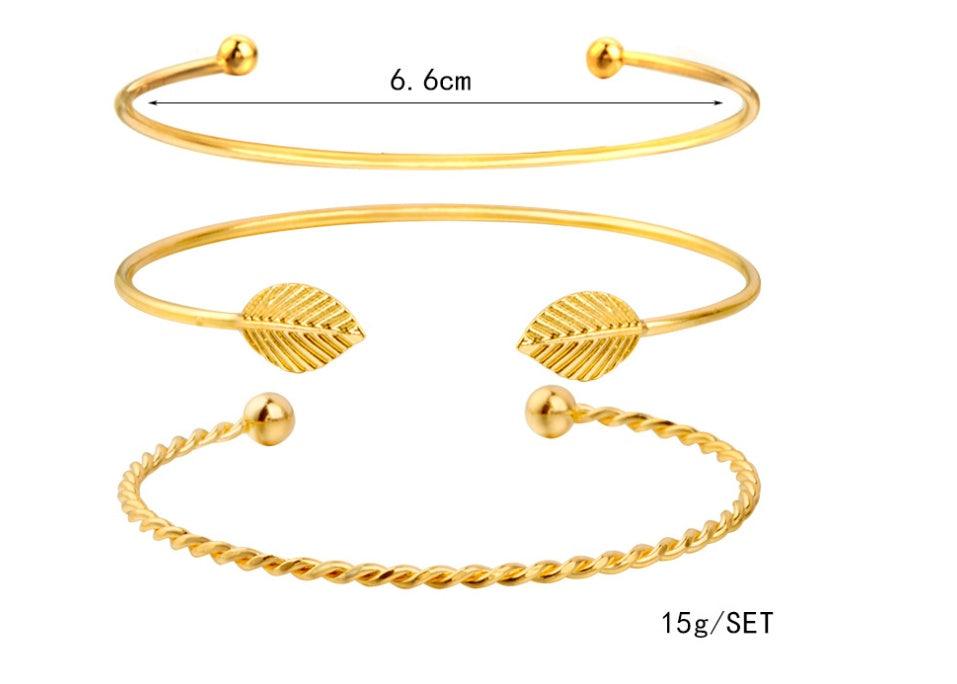 Crystal Daily Wear Bracelets Set | BoldlyBeautifuls Gold 6