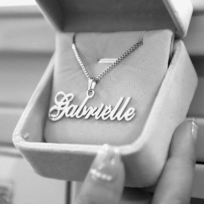Personalized Name Necklace Custom Jewelry Silver
