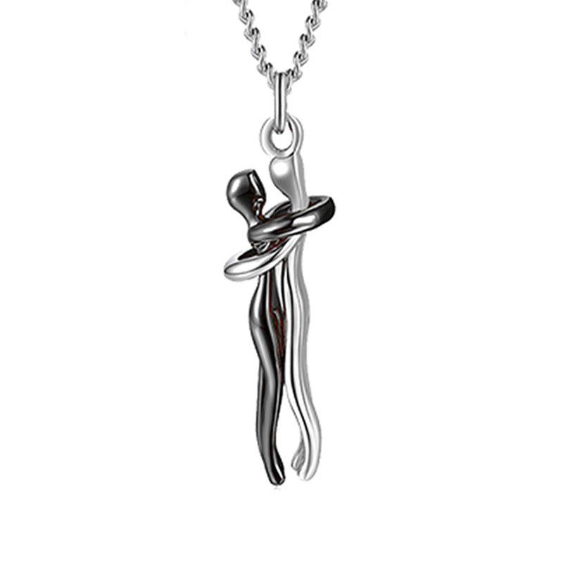 Love Hug Unisex Necklace | Fashion Jewelry Black2