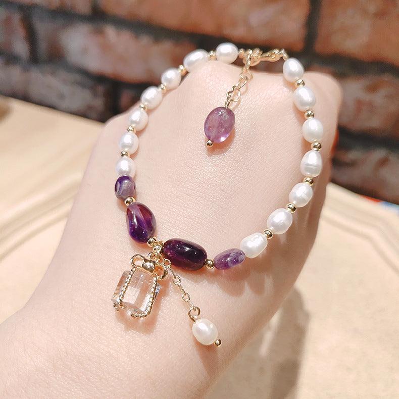 Flourishing Peach Blossom Baroque Pearl Bracelet | Daily Wear B