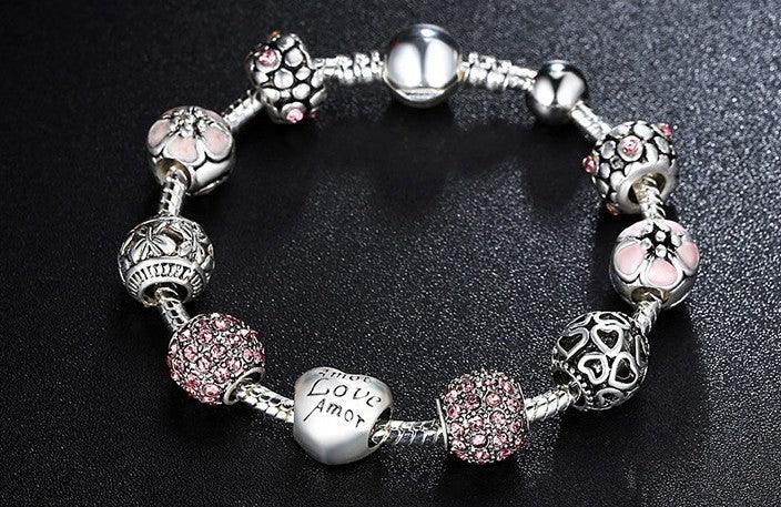Elegant Silver Charm Bracelet | Fashion Jewelry