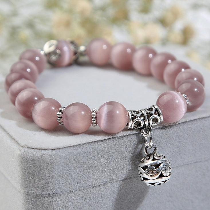 Demi-fine Opal Beads Bracelet | Daily Wear Purple 1