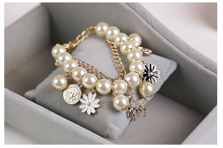 Pearl Flower Bracelet Jewelry | Daily Wear