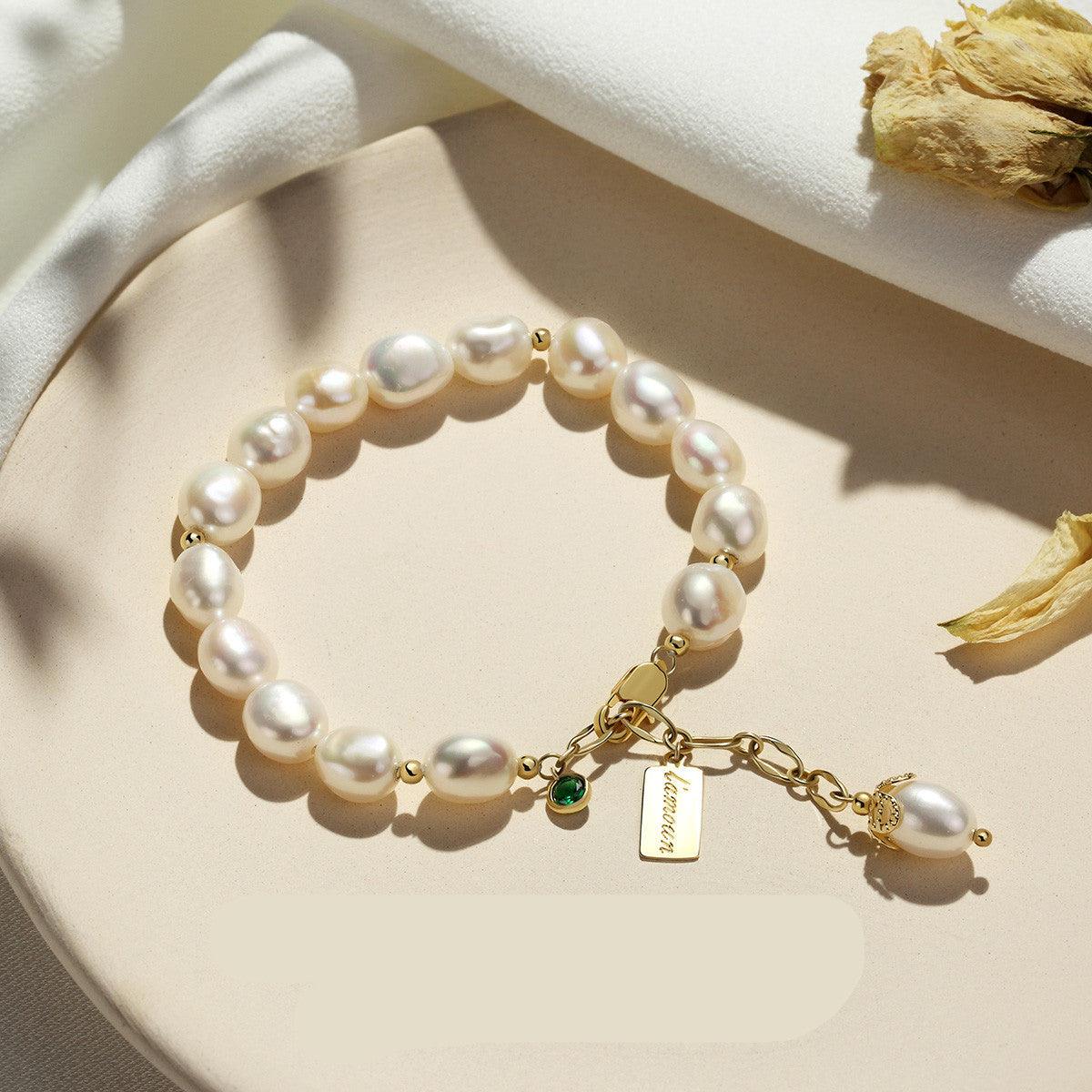 Elegant Zircon Pearl Bracelet | Fashion Luxury Jewelry