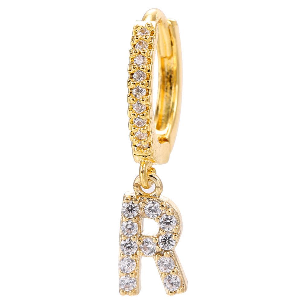 26 Letter Earrings | Daily Wear Golden R