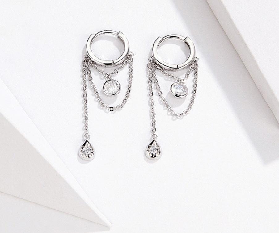 Long Earrings In S925 Sterling Silver | Daily Wear