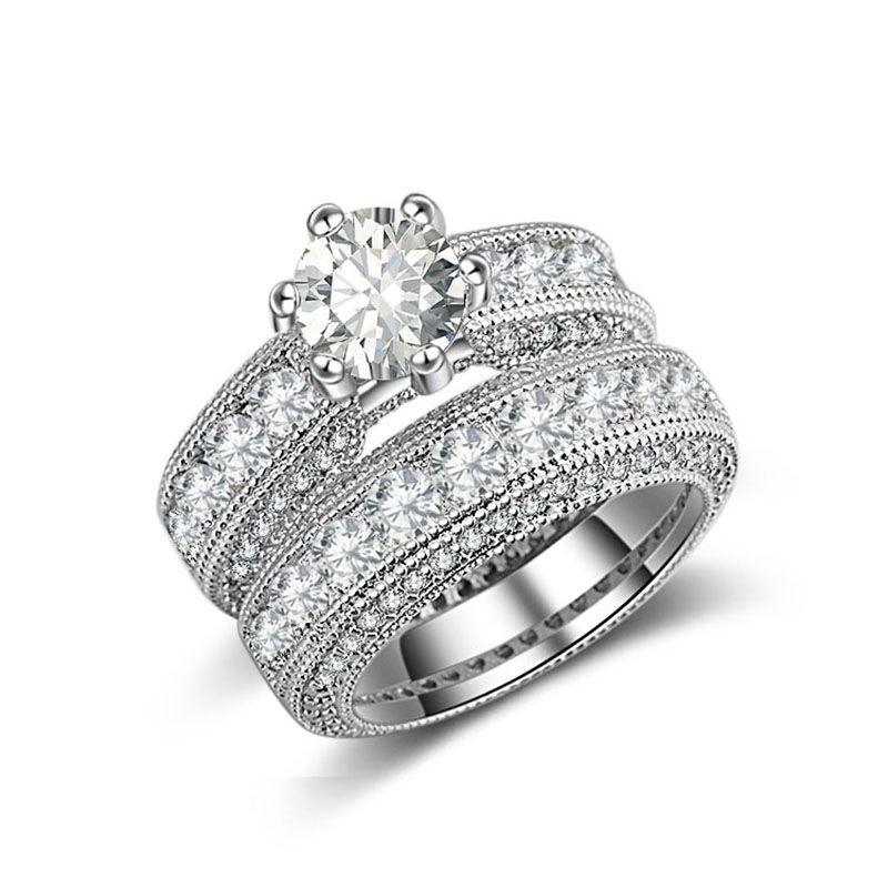 Sparkling Silver Wedding Ring | Weeding Collection