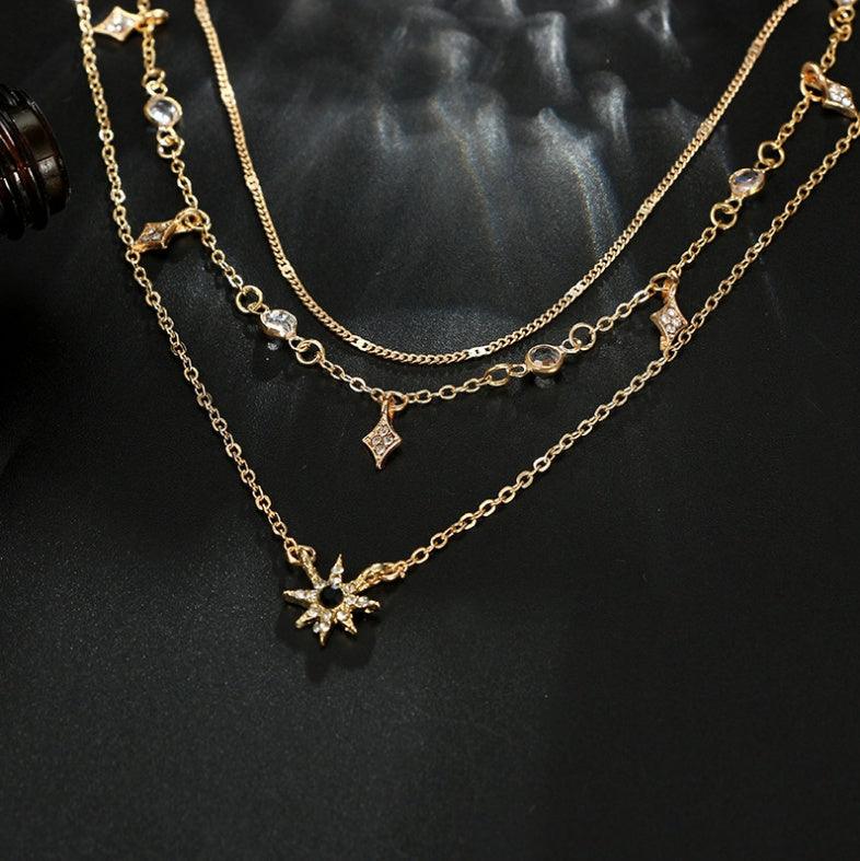 Multi-layer Star Pendant Handmade Necklace | Daily Jewelry