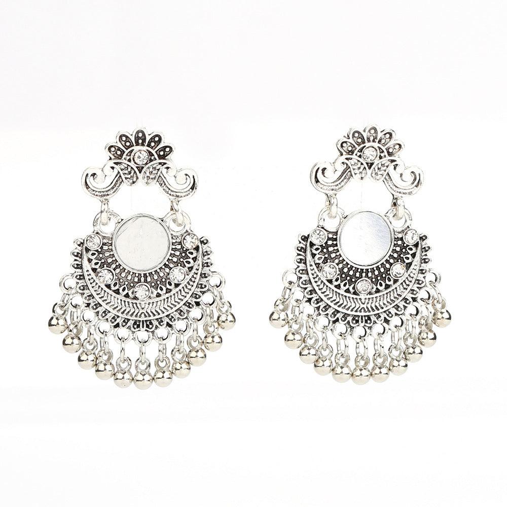 Bell Tassel Earrings | Daily Wear Silver B