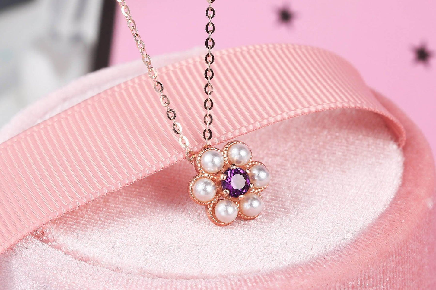 Natural Amethyst Tassel Plum Jewelry Set Necklace