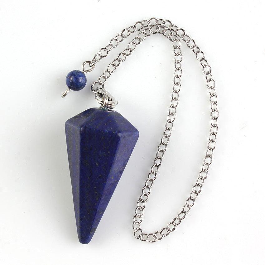 Crystal Hexagonal Cone Pendant Necklace G