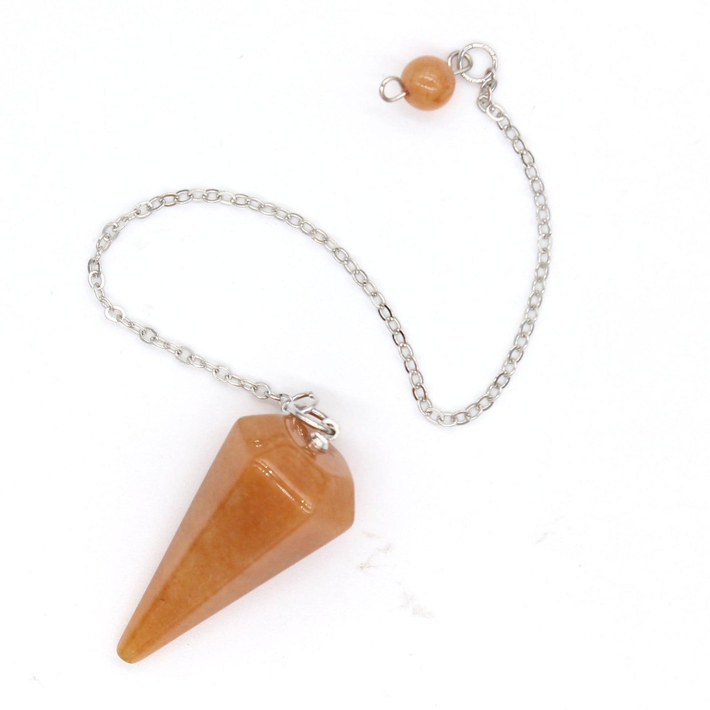 Crystal Hexagonal Cone Pendant Necklace L