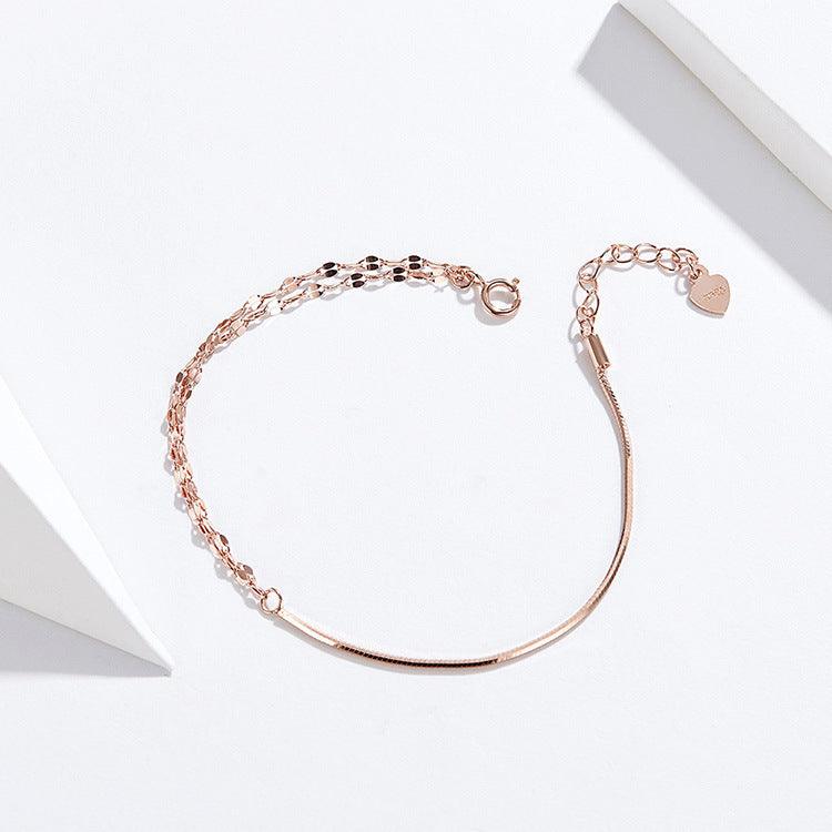Elegant Rose Gold Silver Bracelet | Daily Wear 2025