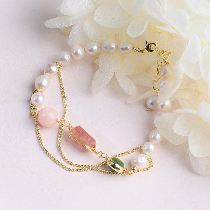 Freshwater Pearl Strawberry Bracelet | Daily Wear