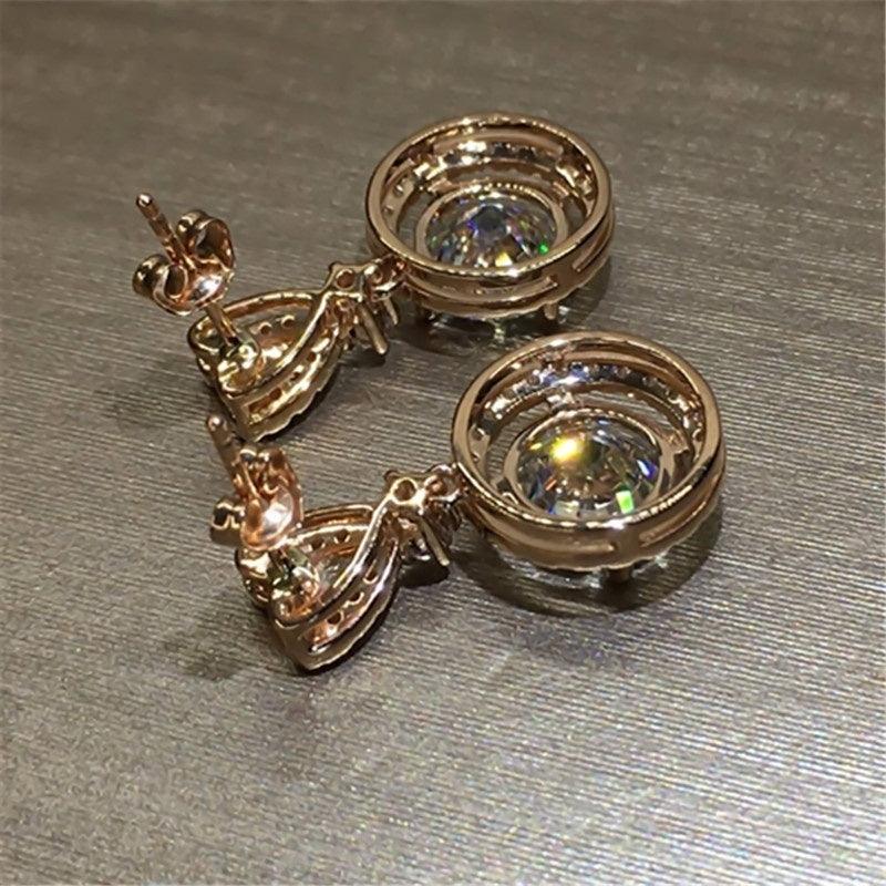 Bohemian Dangle Round Earrings