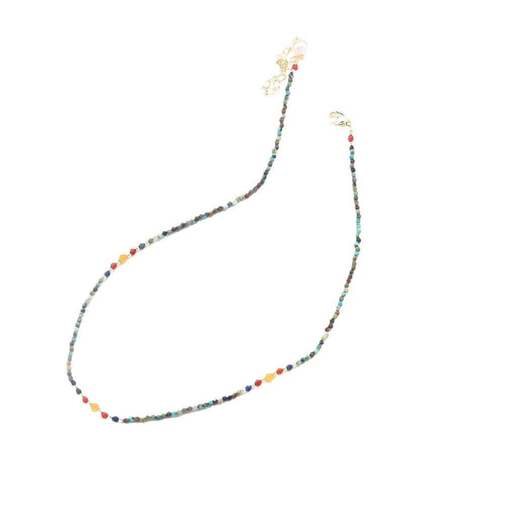 BoldlyBeautiful - Cute Broken Silver Necklace with Natural Pearl Pendant - BoldlyBeautiful