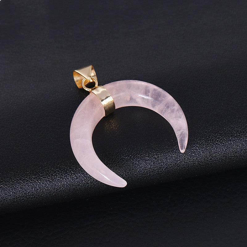 Crystal Semi-precious Necklace | Fashion Jewelry Pink Pendant