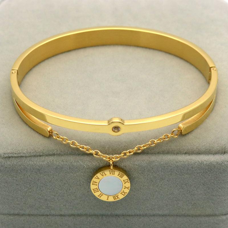 Elegant Rome Fringed Bracelets | Daily Wear Gold White