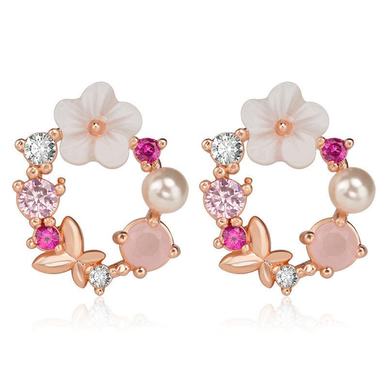 Sweet Flower Earrings | Daily Wear Pink