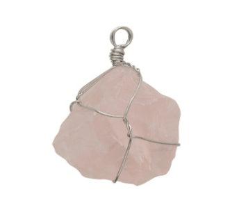 Irregular Crystal Rough - BoldlyBeautifuls Beach Jewelry Pink (Silver) Demi-fine Jewelry