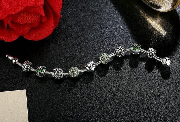 Elegant Silver Charm Bracelet | Fashion Jewelry