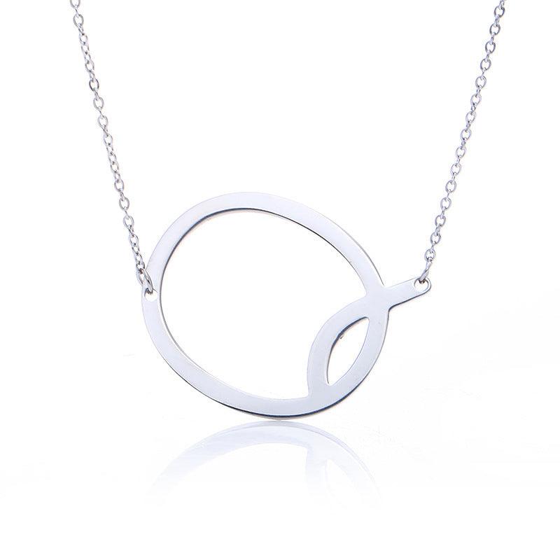 Initial Letter Pendant & Necklace | Gold Plated Silver Q