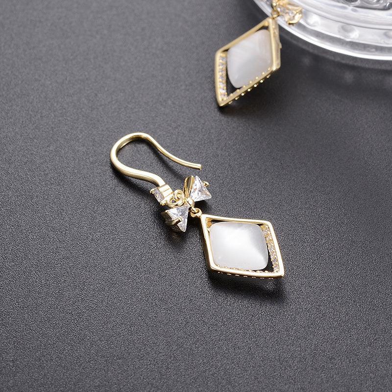 High-end Sterling Silver Earrings with French Ear Buckles