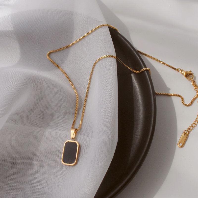 Rectangular Pendant Necklace | Fashion Wear