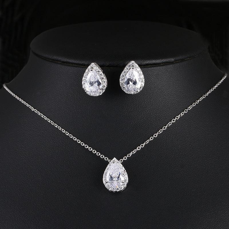 Water Drops Gemstone Jewelry Set