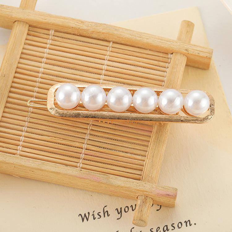 Slip-on Pearl Bow Hair Clip | Daily Wear D