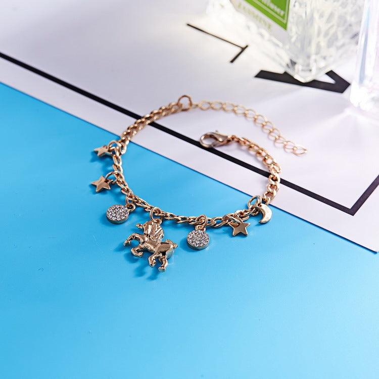 Trendy Gold Unicorn Bracelet | Beach Wear