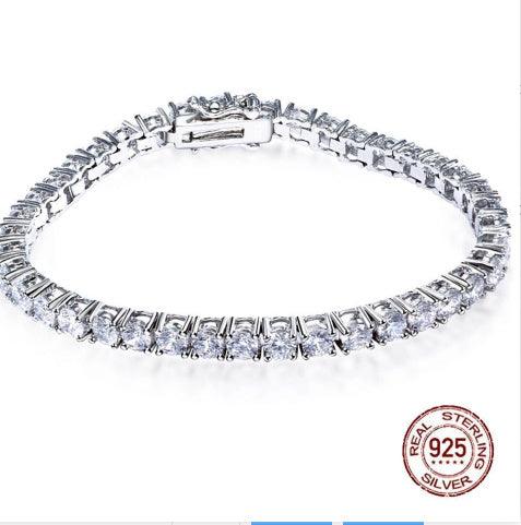 Tennis Chain Bracelet in S925 Sterling Silver | Daily Wear 16CM 925 Silver