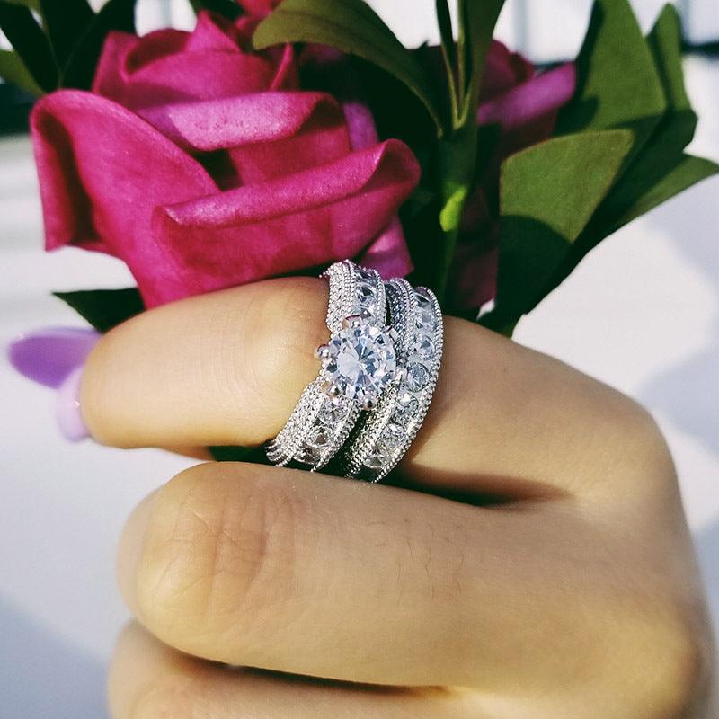 Sparkling Silver Wedding Ring | Weeding Collection