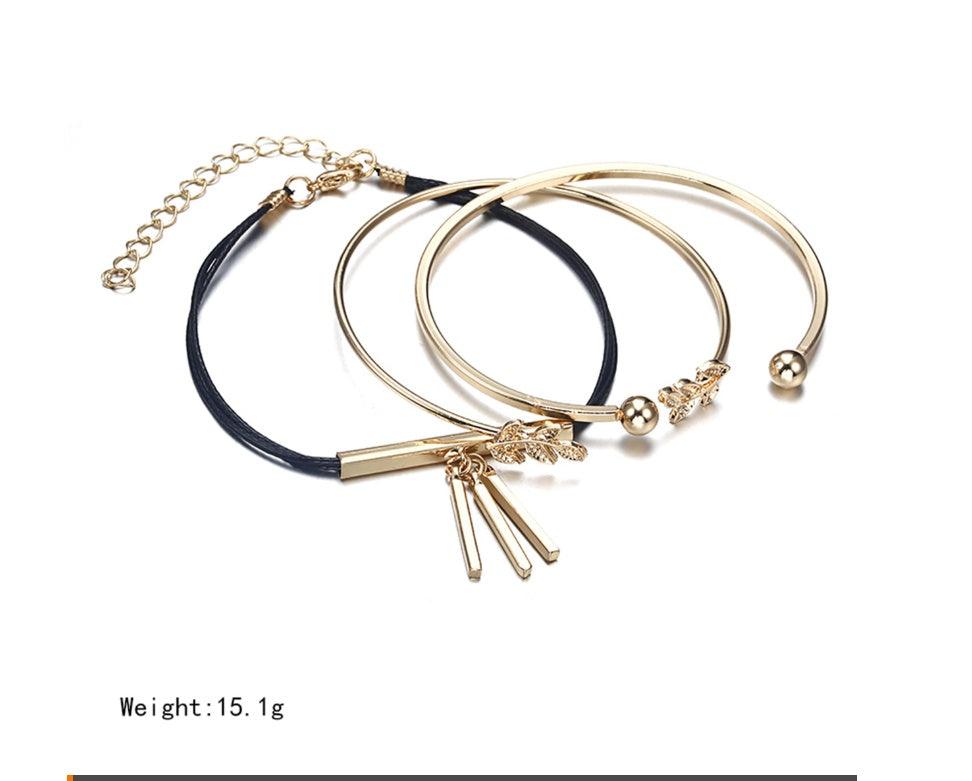 Crystal Daily Wear Bracelets Set | BoldlyBeautifuls Gold 7