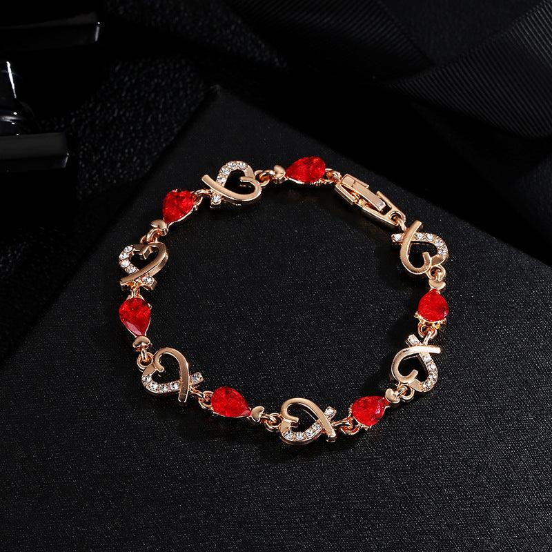 Rhinestones Heart-shaped Love Bracelet | Daily Wear