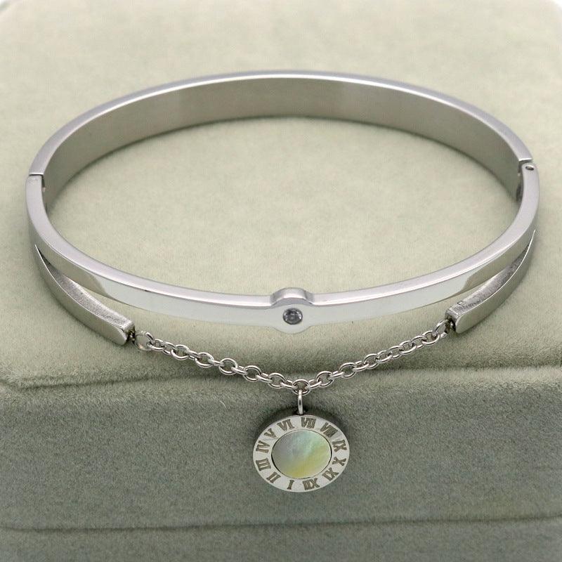 Elegant Rome Fringed Bracelets | Daily Wear Silver White
