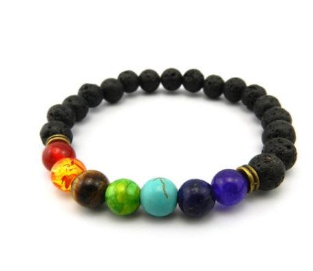 Agate Molten Volcanic Stone Bracelet | Yoga Collection B