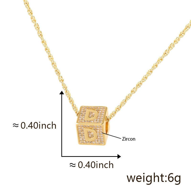 BoldlyBeautiful - 26 English Letter Pendant Necklace - BoldlyBeautiful