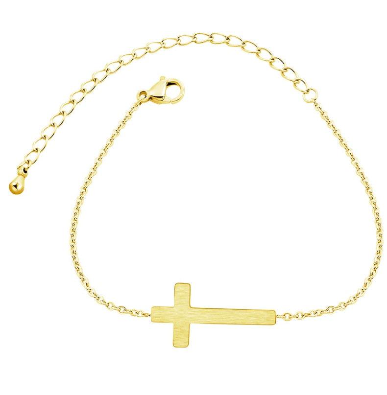 Jesus Christ Cross Bracelet | Daily Wear Gold