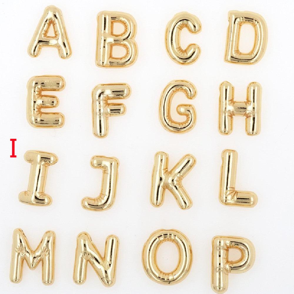 Glossy Letters Pendant Necklace | Fashion Wear I Gold