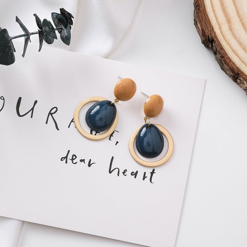 Candy Drop Earrings | Daily Wear Blue
