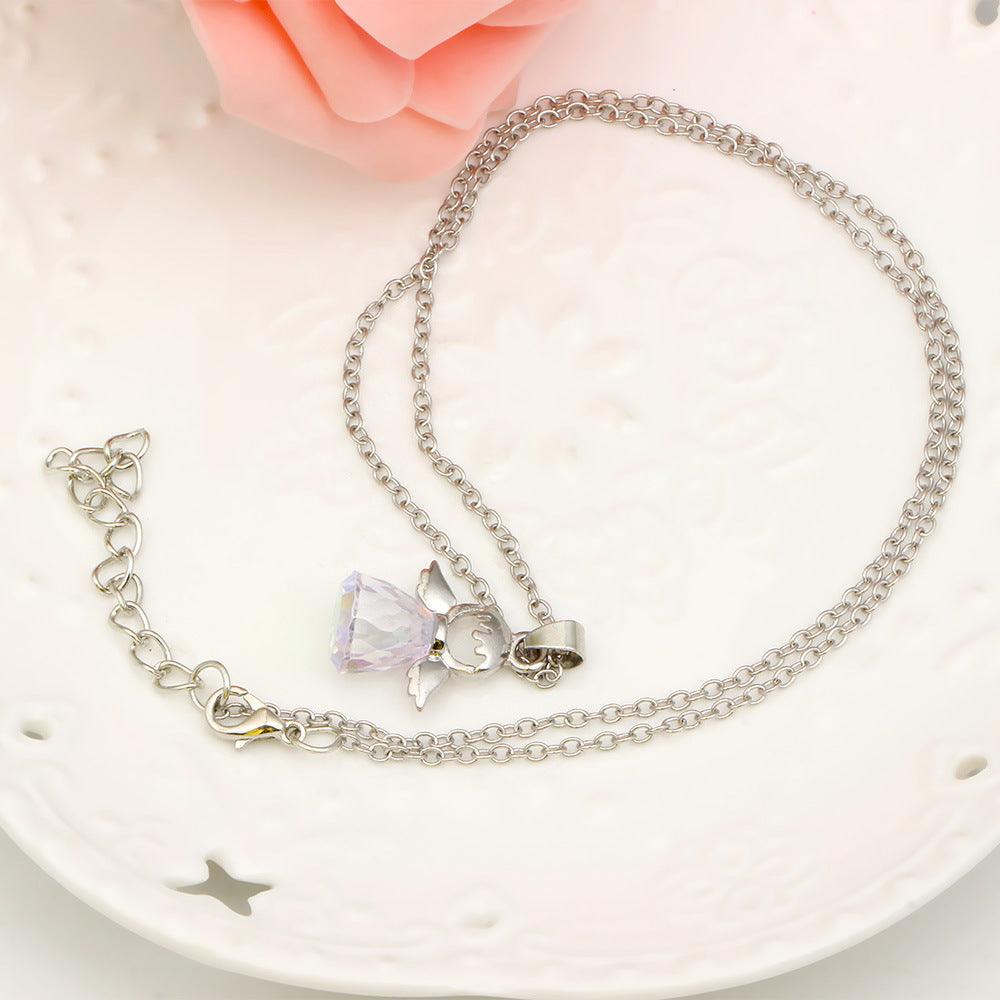 Crystal Little Angel Women's Necklace Fashion Jewelry
