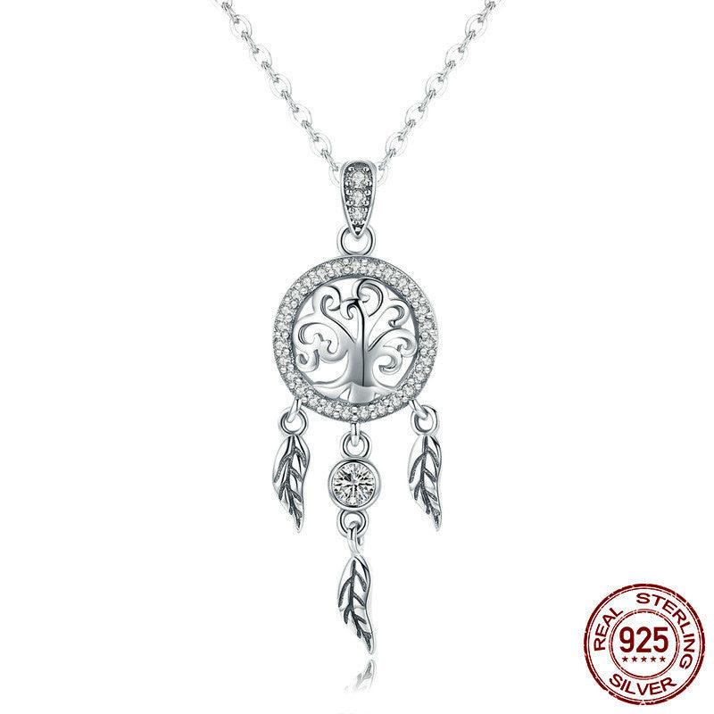 Dream Catcher Silver Necklace for Ladies | Daily Wear 925silver