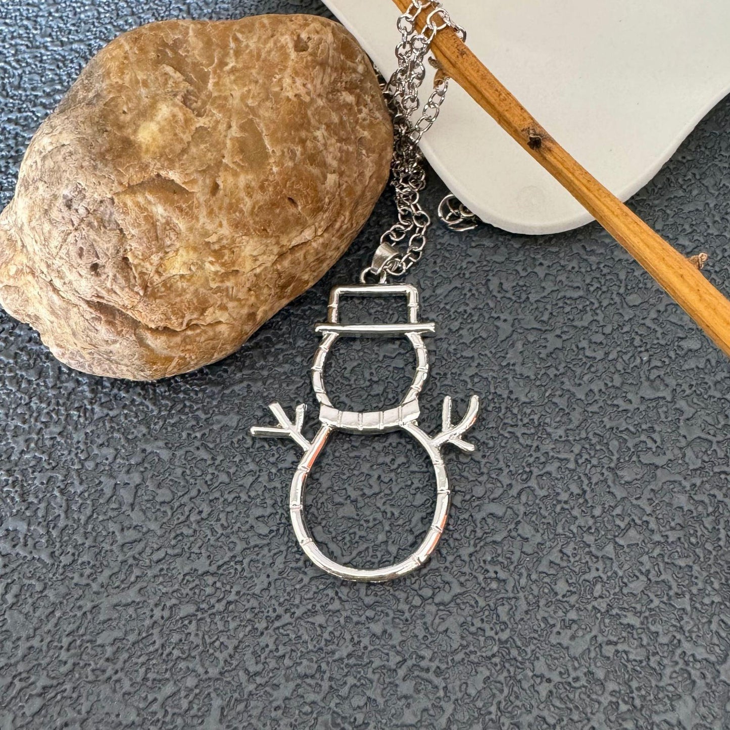 Snowman Earrings And Pendant