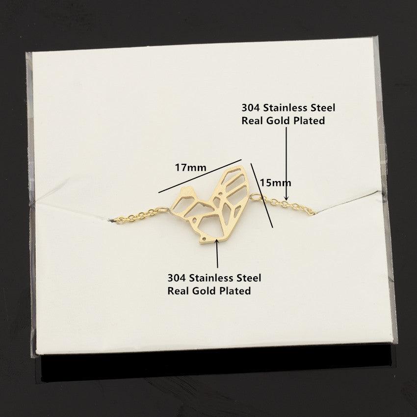 Gold Squirrel Origami Bracelet | Daily Wear