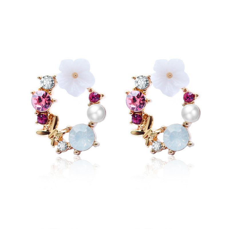 Sweet Flower Earrings | Daily Wear Blue